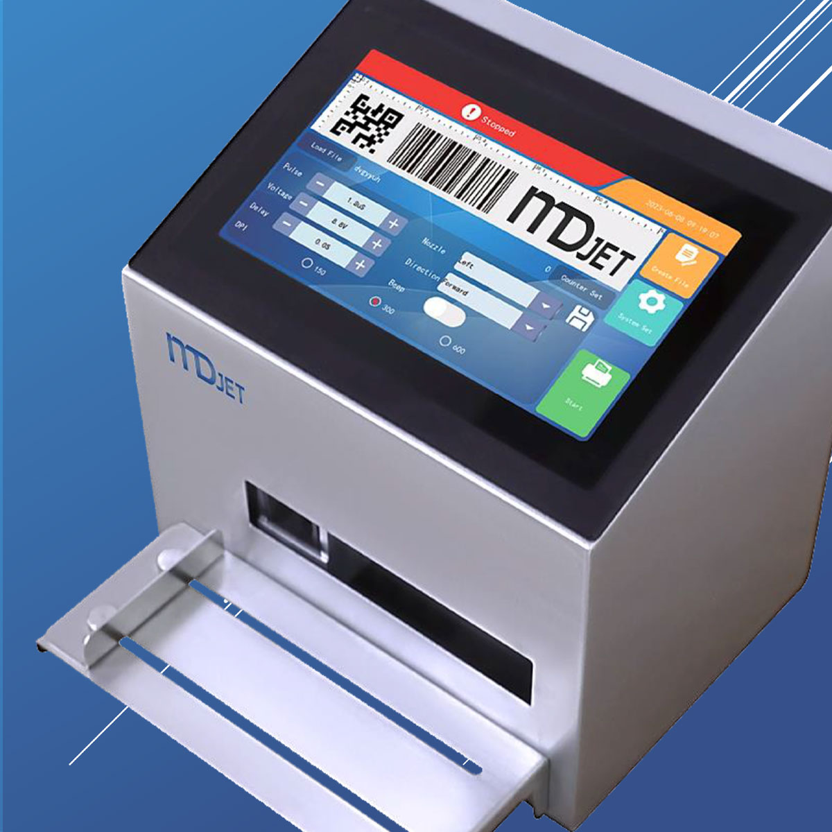 Impresora Loteadora semi automática MDJET id-120 inkjet - Imagen 4